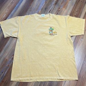 Kauai T-shirt Large Authentic Pigment Chill Gecko Drink Green Tea L Shirt Hawaii